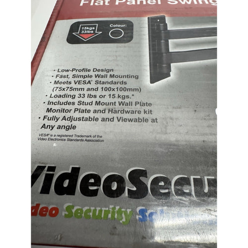 FACTORY SEAL VideoSecu Flat Panel Swing Arm Adjustable Mount Max 15 Kgs / 33 Lbs