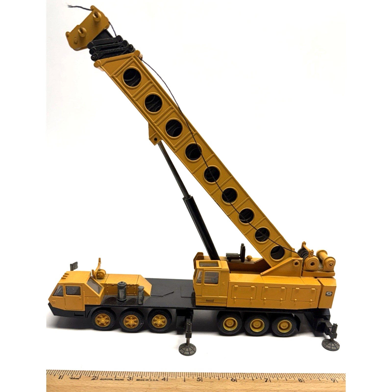 Vintage NZG 152 Grove TM1500 Mobile Crane - Yellow 1/55 Die-cast Made In Germany