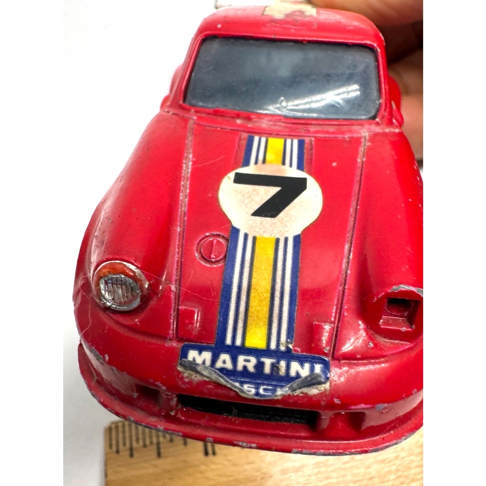 Vintage Shinsei Mini Power 1:37 Scale Porsche Turbo - Martini Racing