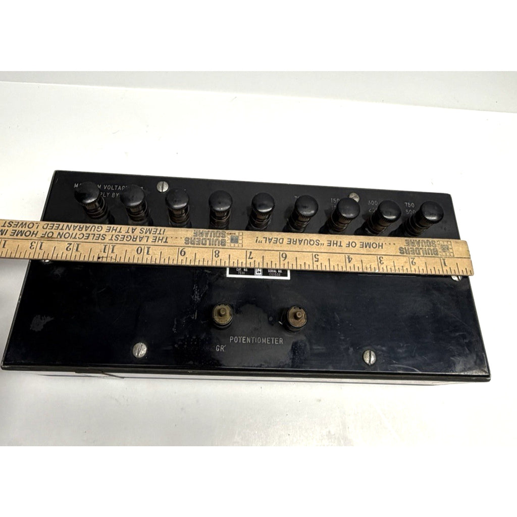 VINTAGE LEEDS & NORTHRUP 7591 VOLT BOX POTENTIOMETER ~~ UNTESTED