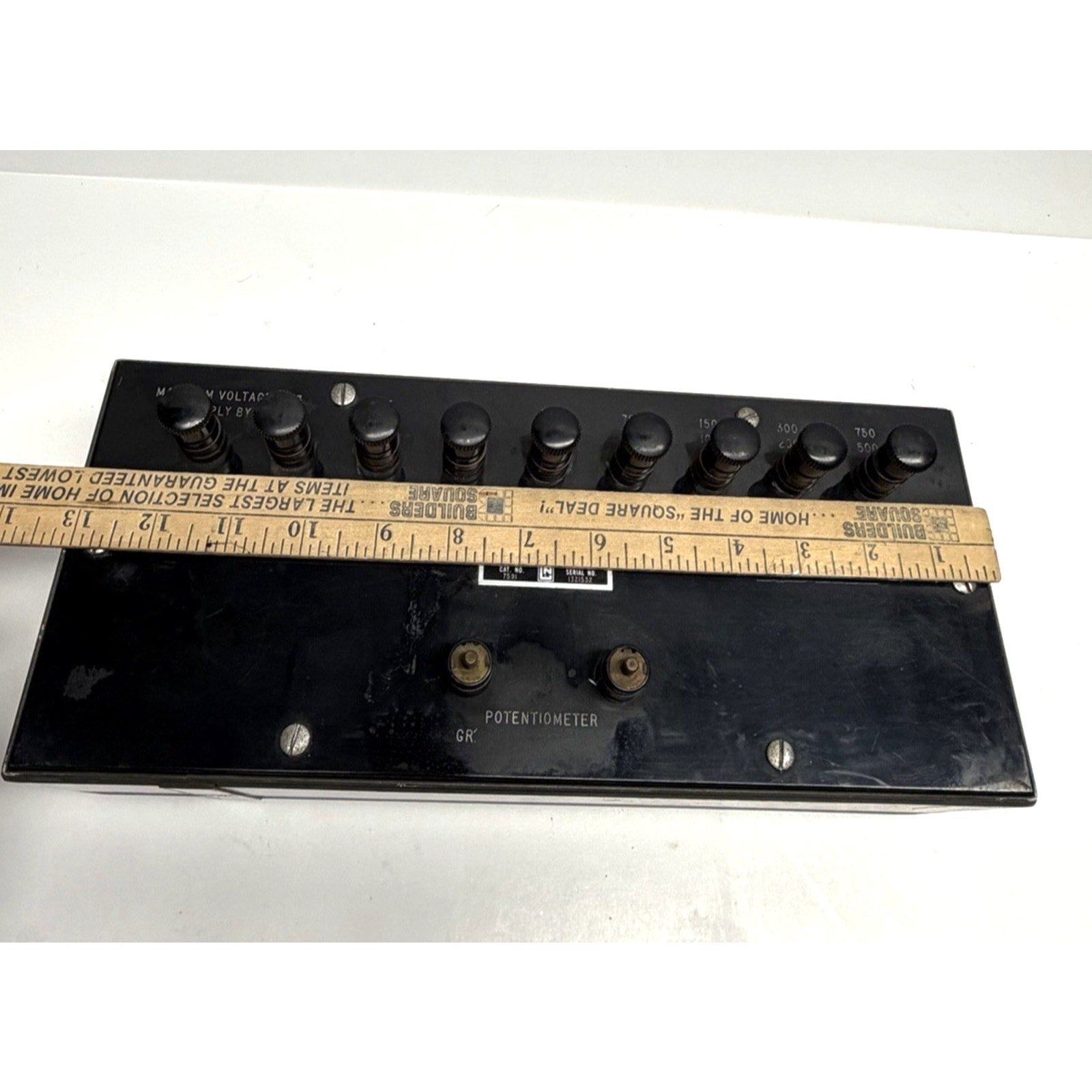 VINTAGE LEEDS & NORTHRUP 7591 VOLT BOX POTENTIOMETER ~~ UNTESTED
