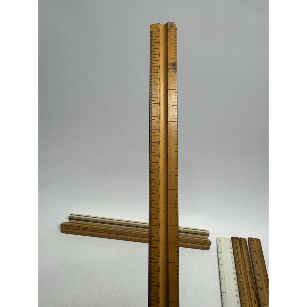 Vintage Drafting Rulers Lot Of 15 Keuffel & Esser, Dietzgen Made in USA