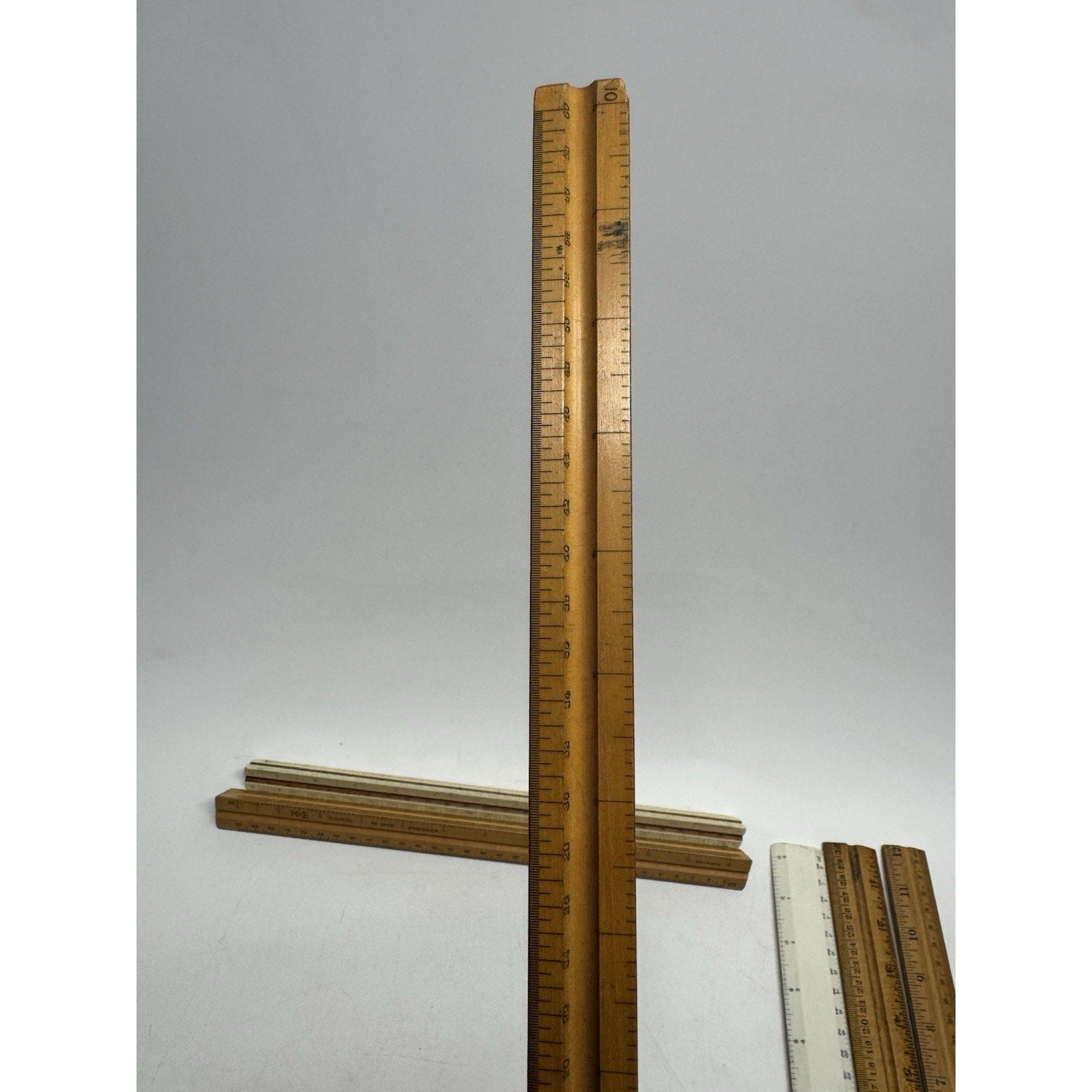 Vintage Drafting Rulers Lot Of 15 Keuffel & Esser, Dietzgen Made in USA