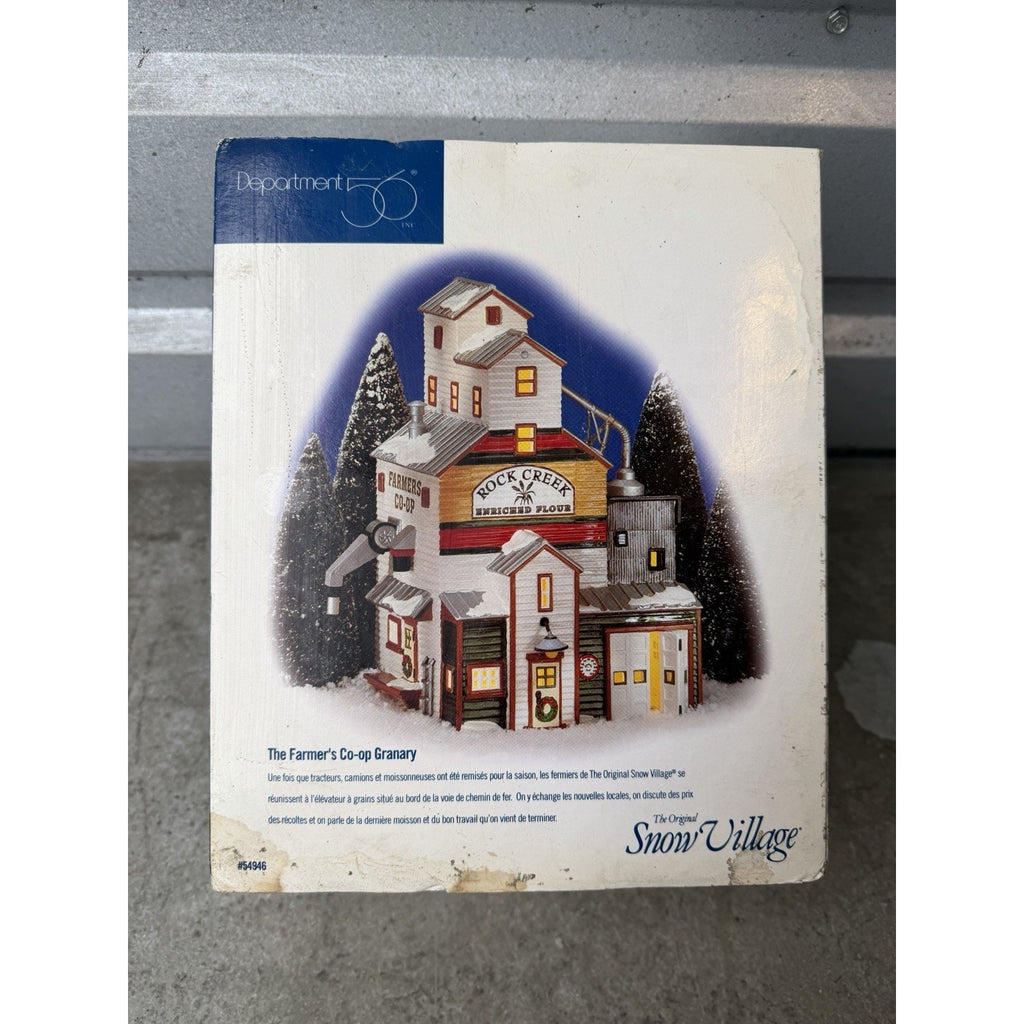 VINTAGE 1998 NOS Dept 56 Snow Village - The Farmer's Co-op Granary - 56.54946