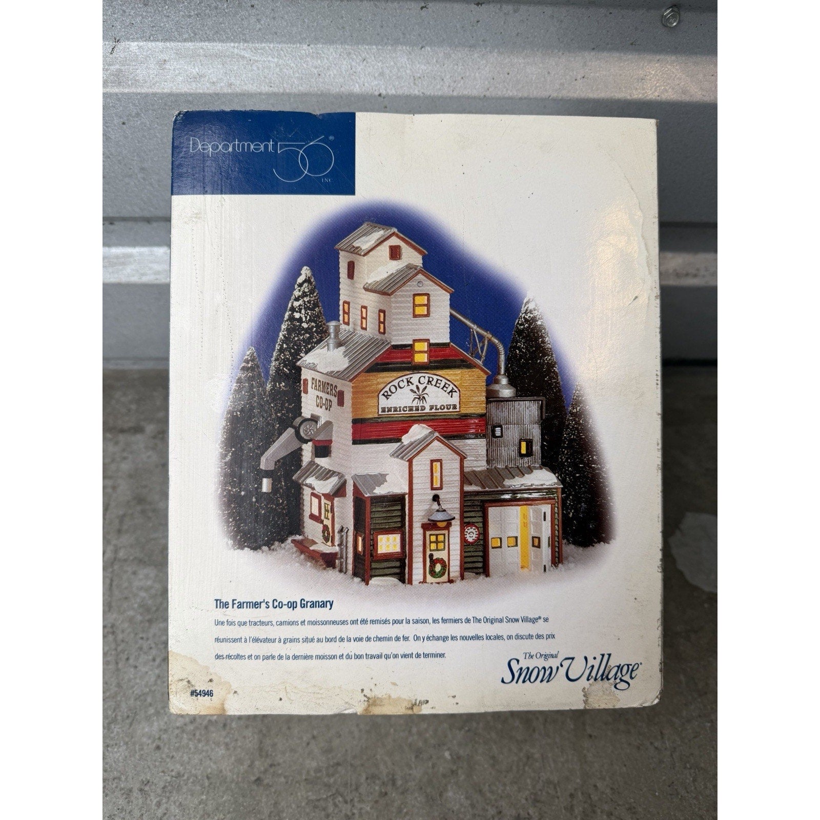VINTAGE 1998 NOS Dept 56 Snow Village - The Farmer's Co-op Granary - 56.54946