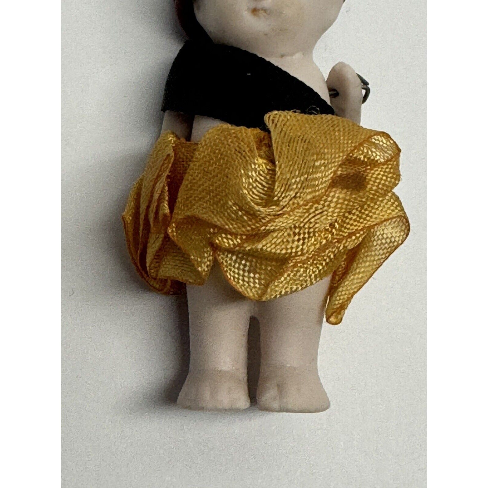 VINTAGE German Bisque Doll Boy Jointed Arms 3"
