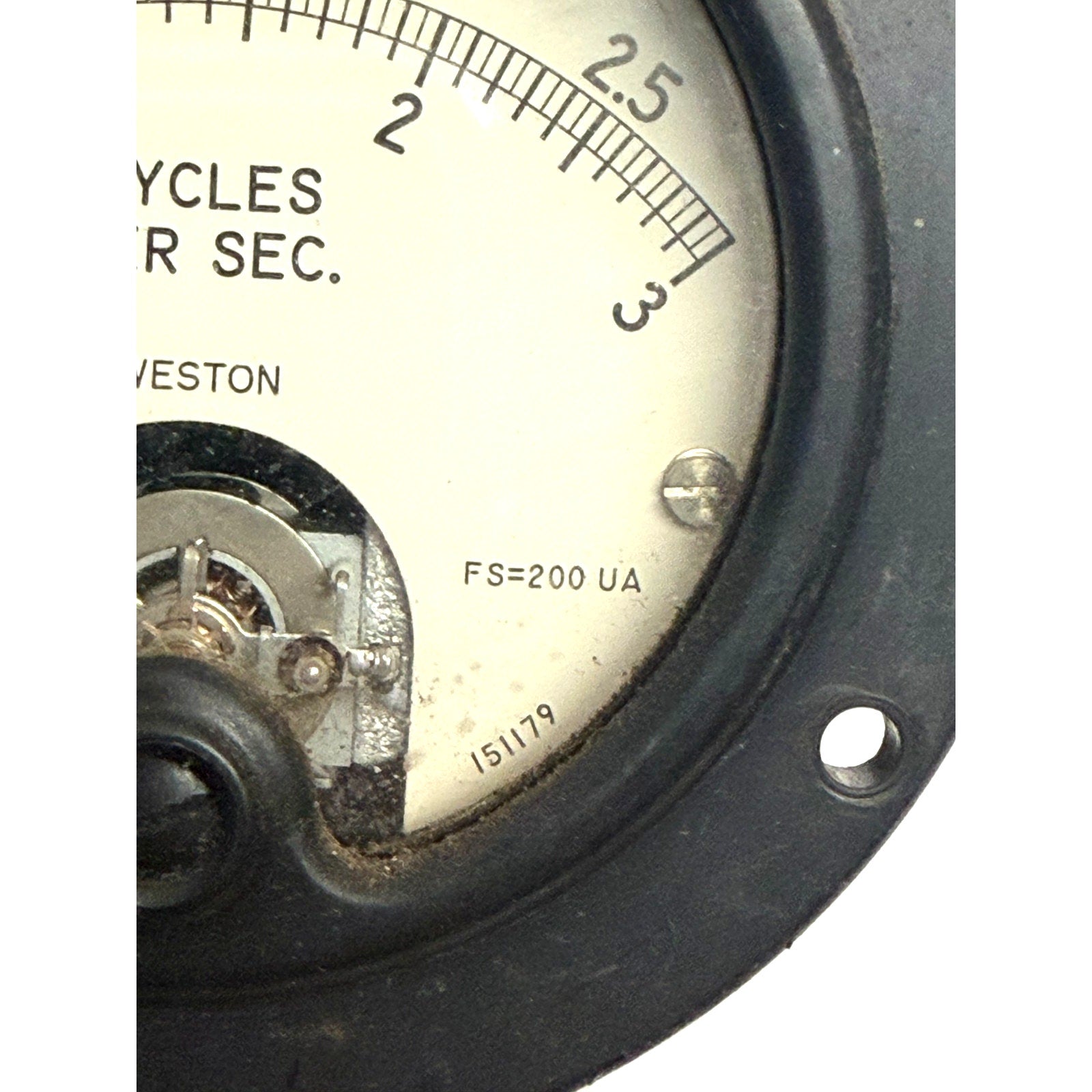 Vintage Weston AC Milliamperes Panel Meter #301 Measures 0-3 mA