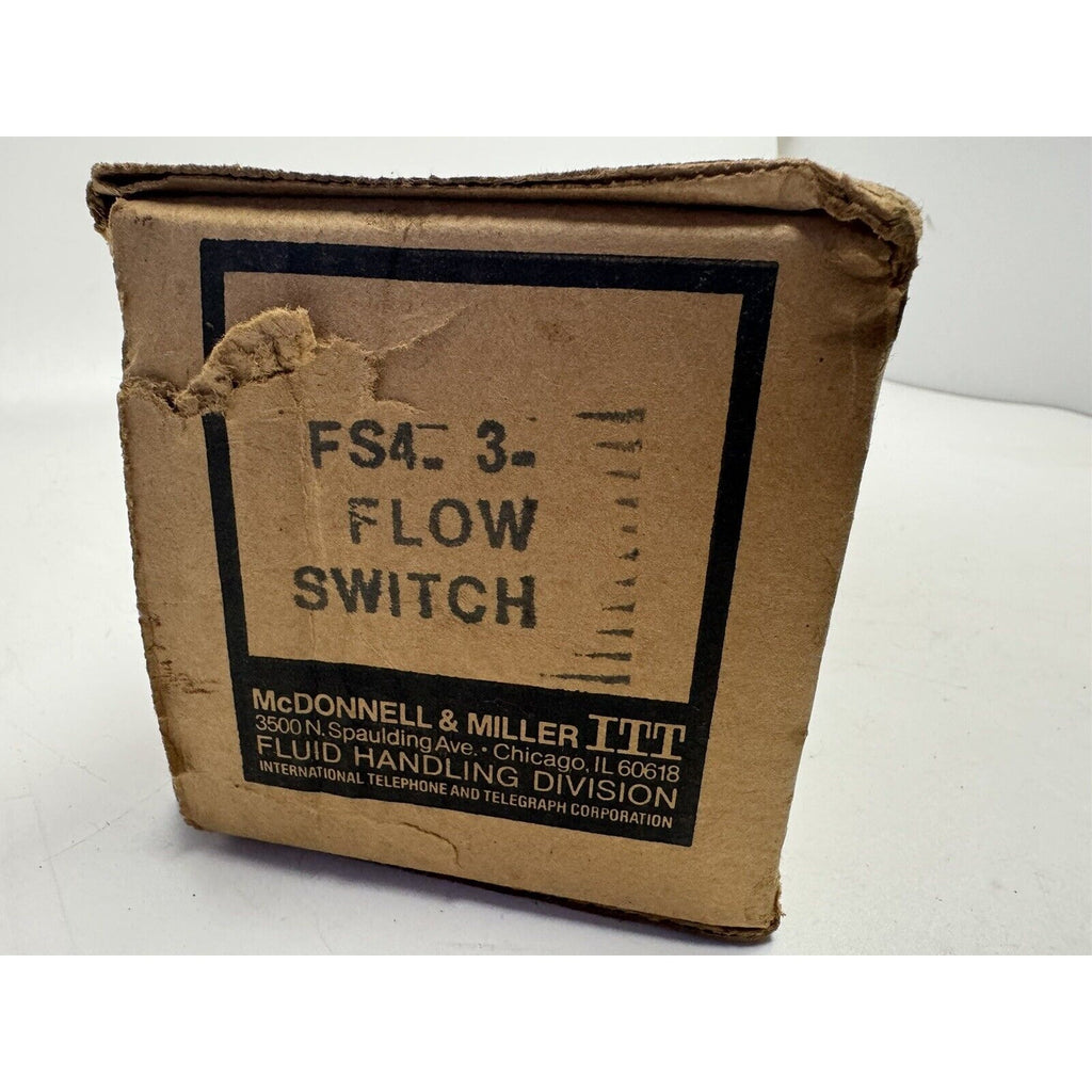 VINTAGE NOS McDonnell & Miller Series FS4-3 Liquid Flow Switch 114400
