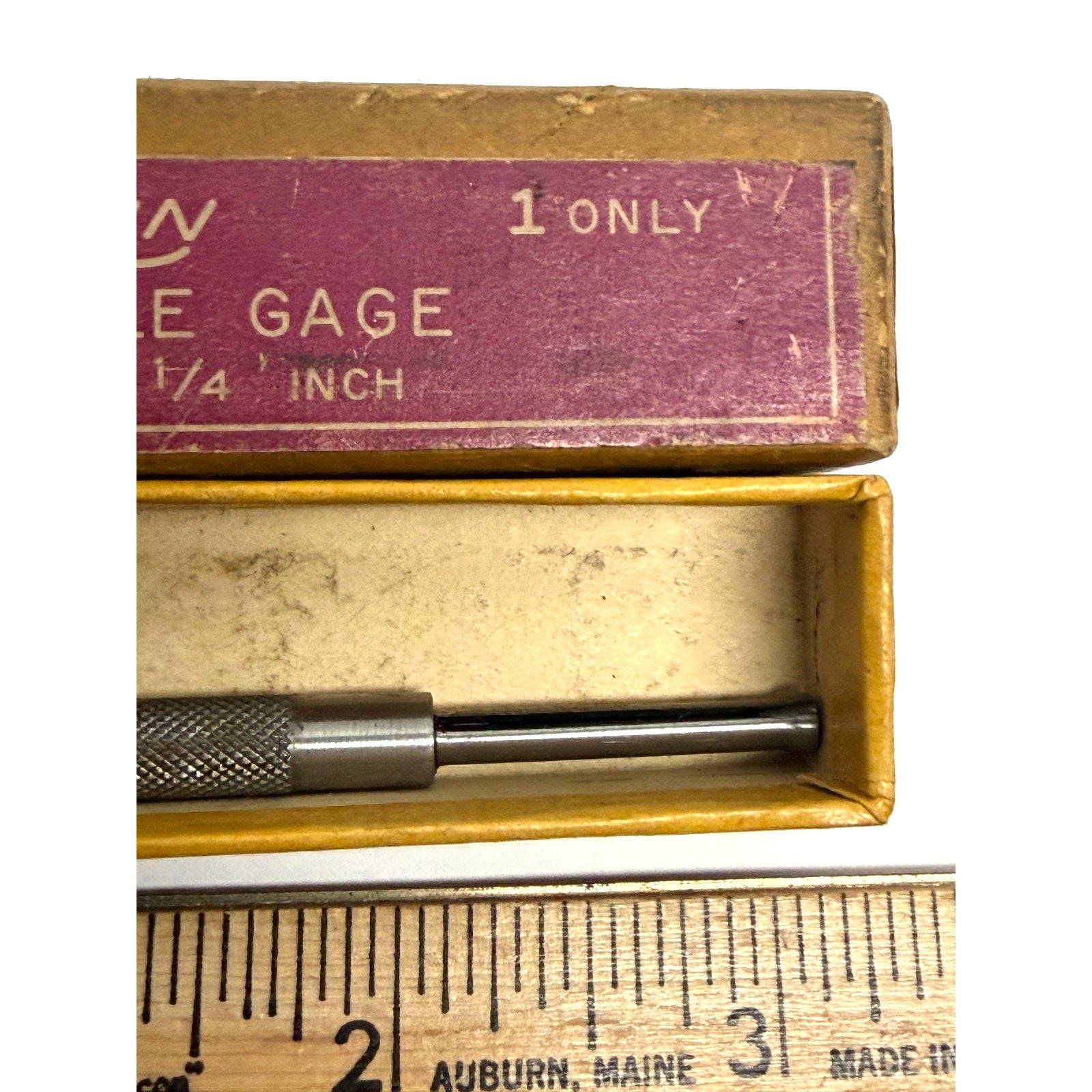 Vintage Lufkin No. 78B Small Hole Gage 3/16" to 1/4" Machinist Tool with Box