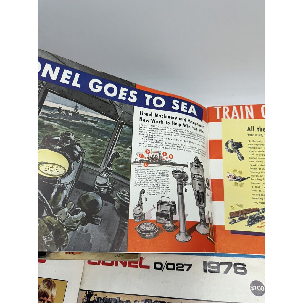 Vintage LOT OF 6 Lionel Train & American Flyer Railroad Catalog 1961, 1976, 1977