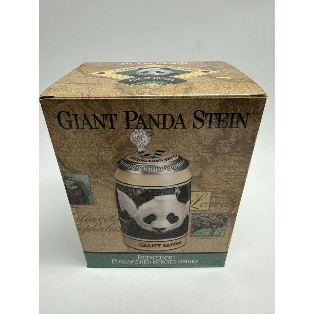 VINTAGE BUDWEISER ENDANGERD SPECIES SERIES CS173 GIANT PANDA 6 3/4" STEIN