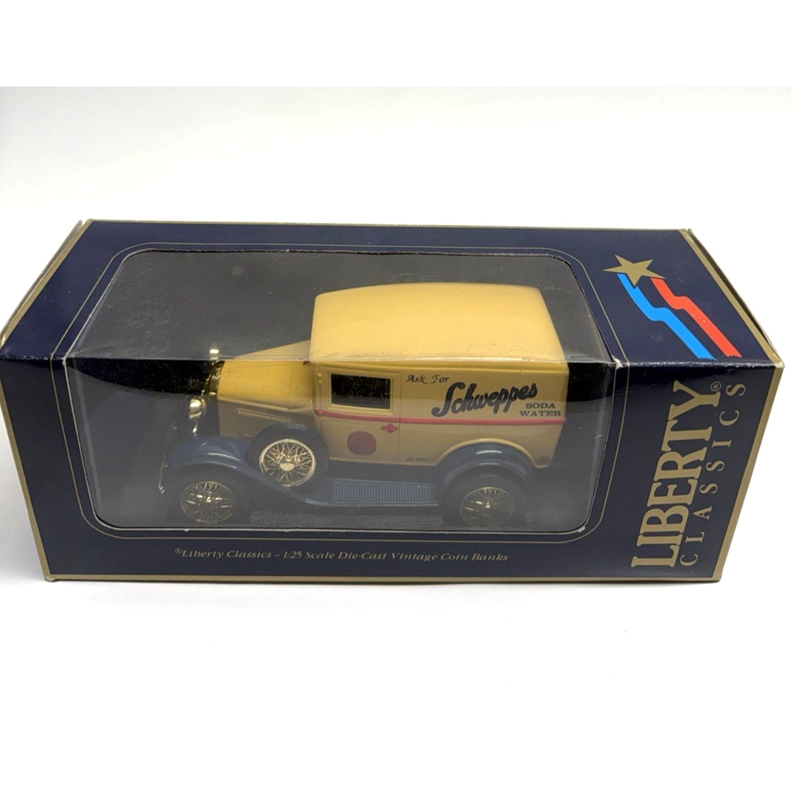 VINTAGE SEALED NEW Liberty Classics 1/25 Scale LC9000 - Schweppes - Coin Bank