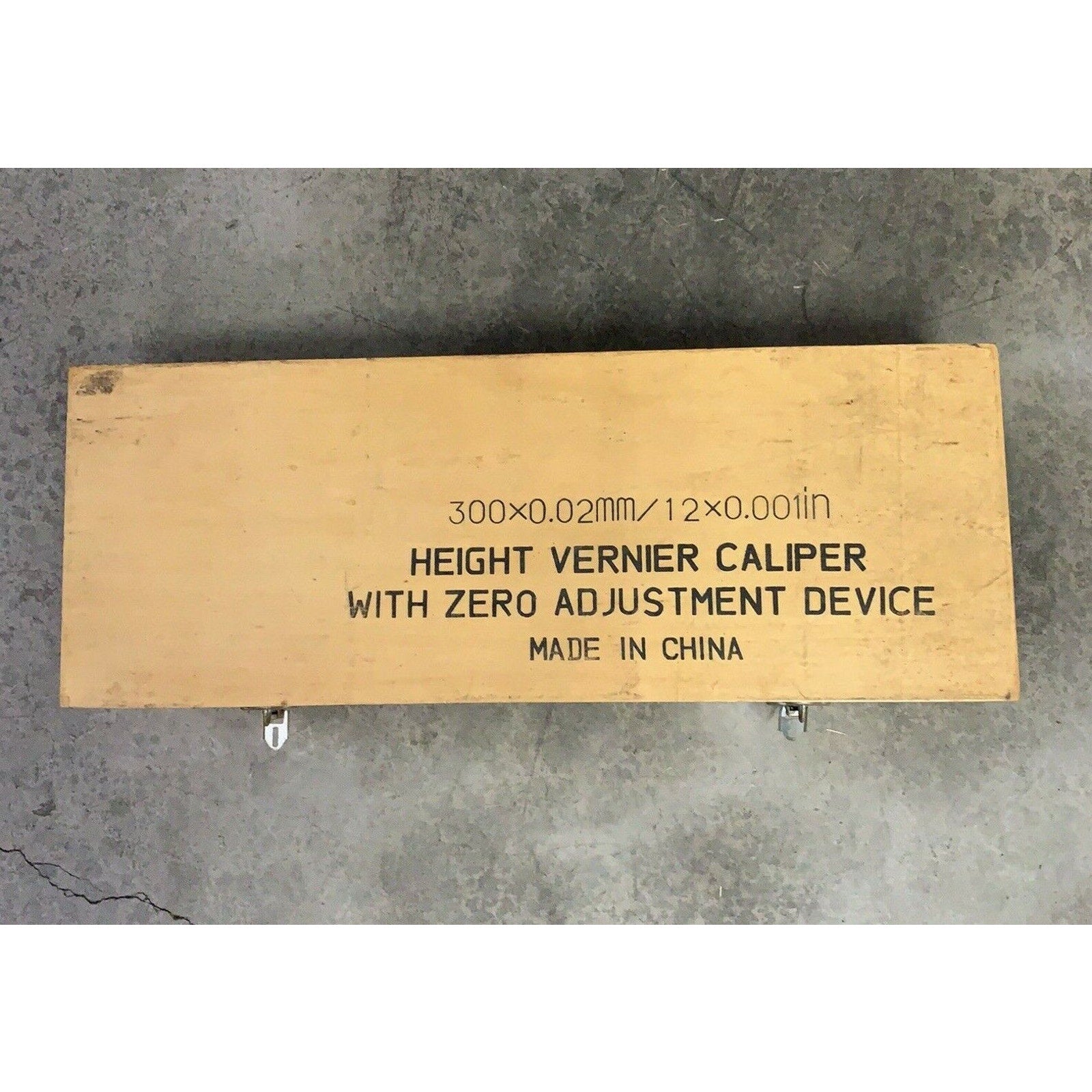 Vintage 12" Height Vernier Caliper with Zero Adjustment Device with Storage Box