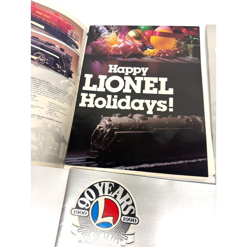Vintage 1990 Lionel Train Catalog Lot of 5 Books 1 & 2 Stocking Stuffers