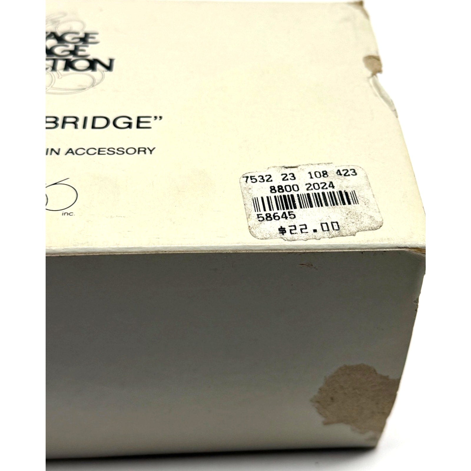 Vintage Dept.56 Heritage Village Lionhead Bridge #5864-5