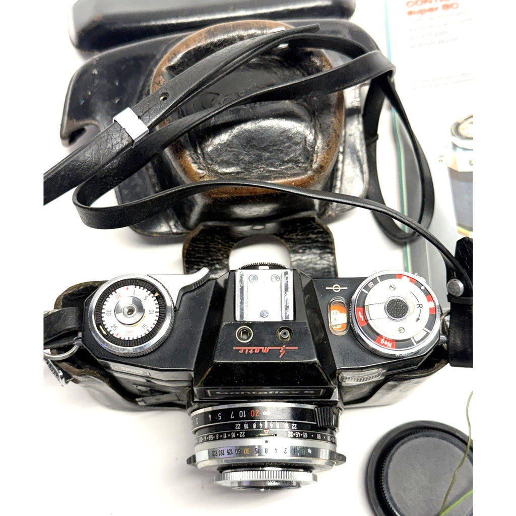 Vintage Contaflex S Automatic Black with 50mm f2.8 Tessar Made In Germany
