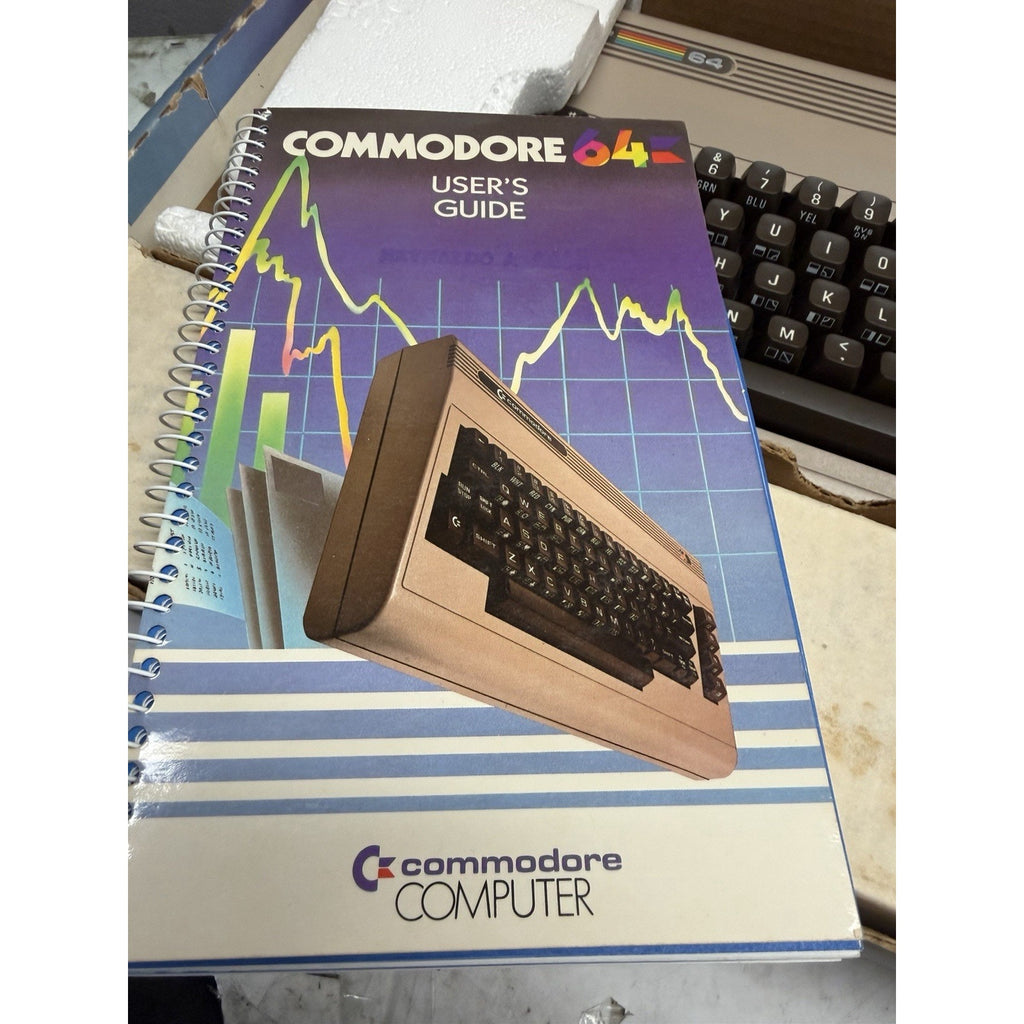 VINTAGE 1992 Commodore 64 C64 Breadbin Computer System - Cosmetic Damage -