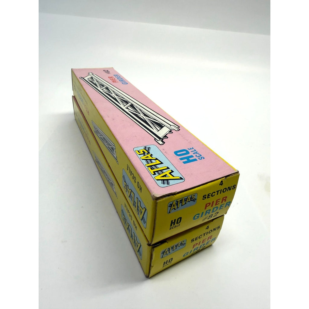 NEW 2 Sets Of Atlas Pier Girder #82-100 HO Scale 4 Sections Each Set Vintage NOS