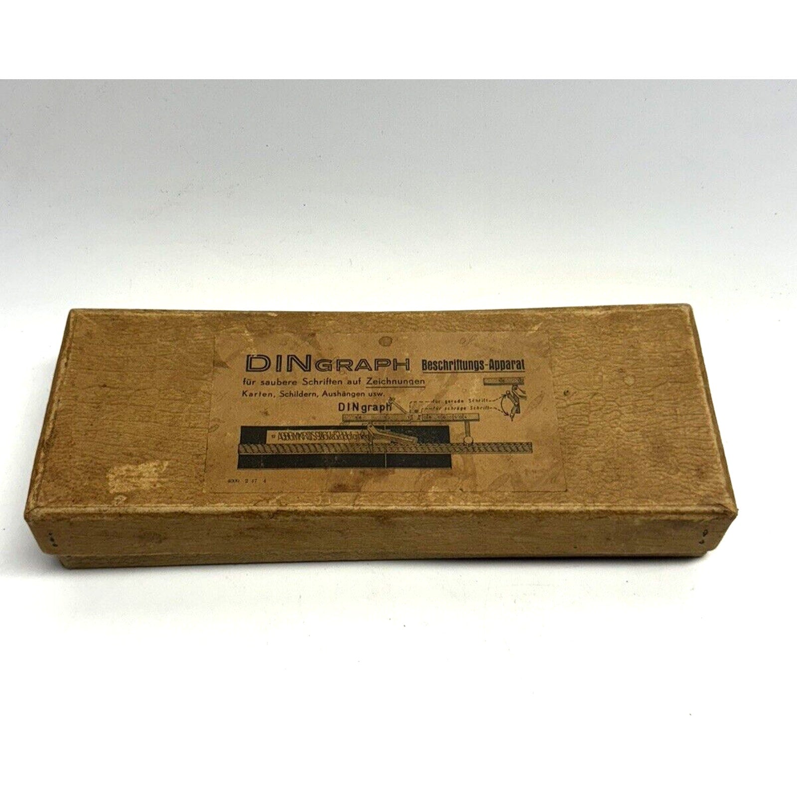RARE NOS Vintage Writing instrument DINGRAPH SCHRIFTEN Inscriptions Alphabet