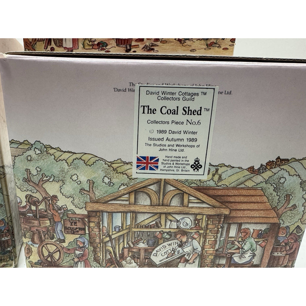LOT OF (5) DAVID WINTER COTTAGES -PUDDING COTTAGE, TOMFOOL'S COTTAGE, GROUSE MOO