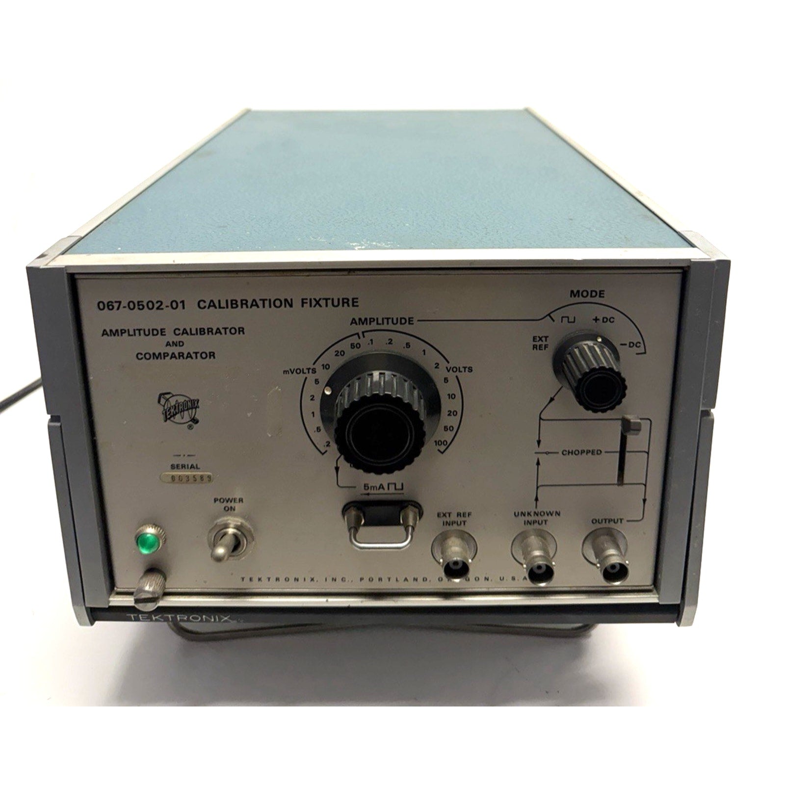 VINTAGE UNTESTED Tektronix 067-0502-01 Calibration Fixture- Power On