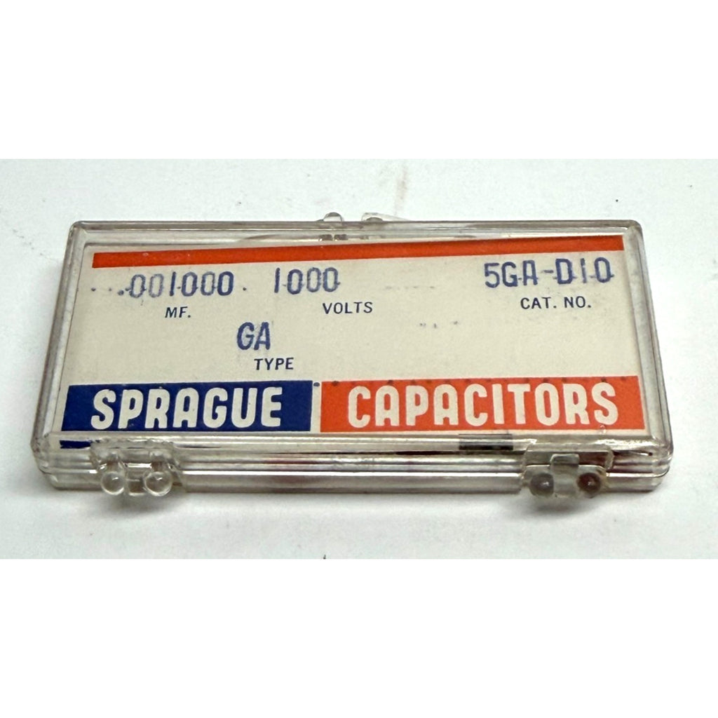 Vintage NOS Sprague .001uF 1000V Cera-Mite Ceramic Disc Capacitors 5GA-D10