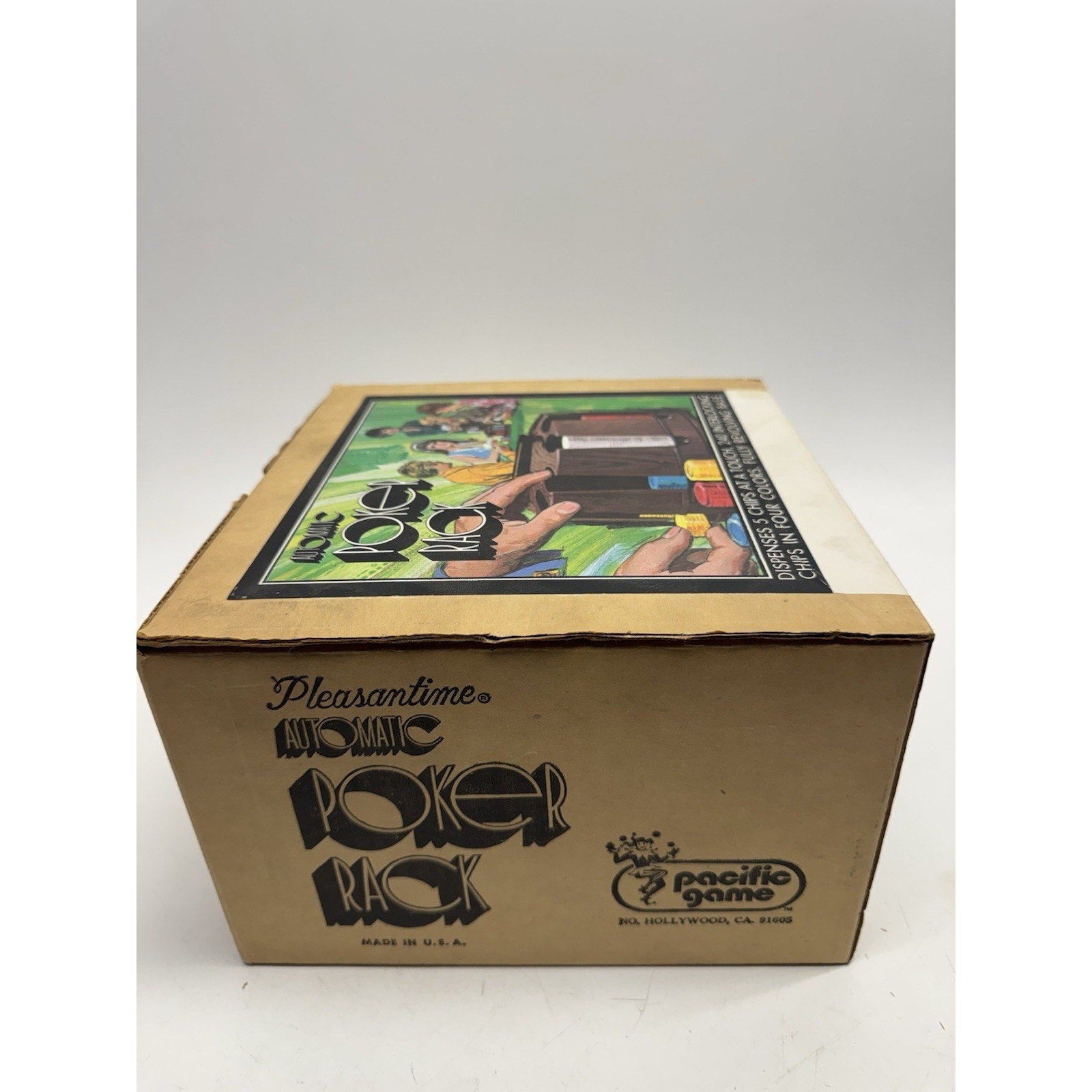 Vintage SEALED PACKAGE Pacific Game Pleasantime Automatic POKER RACK no.2050