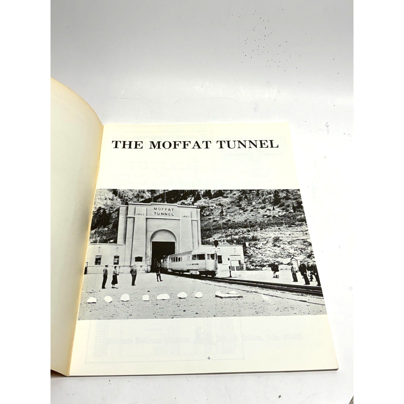 Vtg The Moffat Tunnel: A Brief History Charles Albi Kenton Forrest Railroad Book