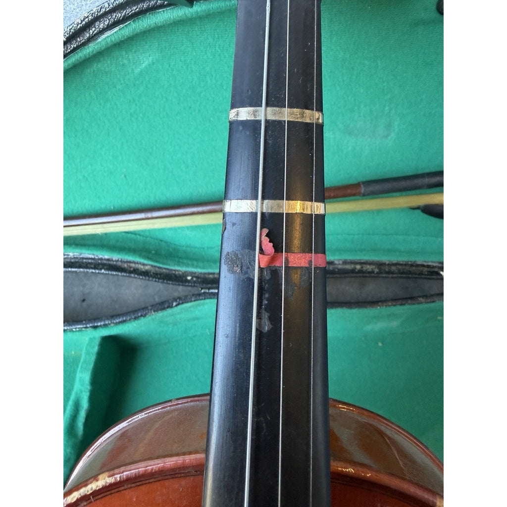 Vintage Stradavarius style 4/4 Violin w/Case & Bow ~~Missing Parts~~