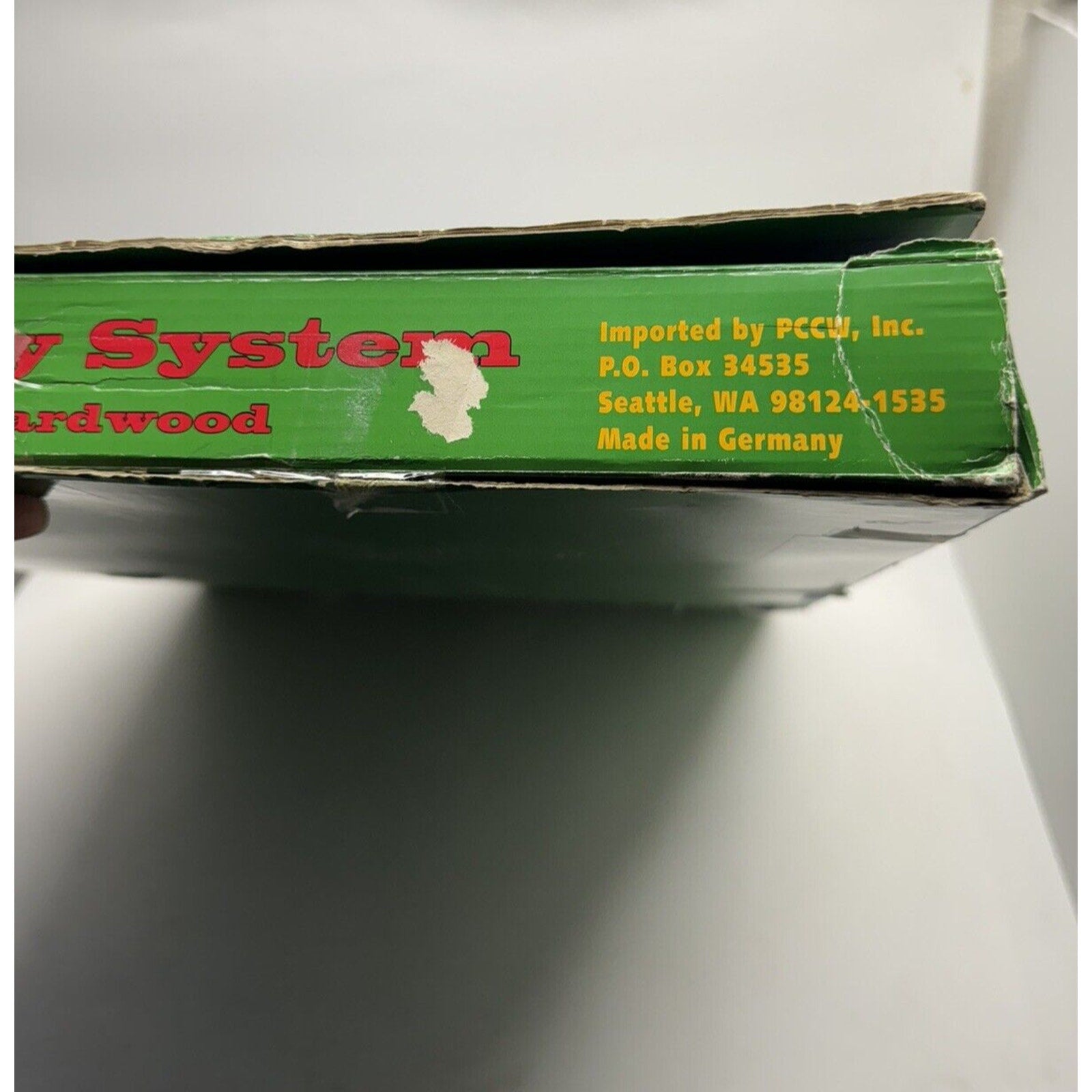 Vintage NOS EURO TRAIN EXPRESS Wooden Magnetic Railroad Train Set Made Germany