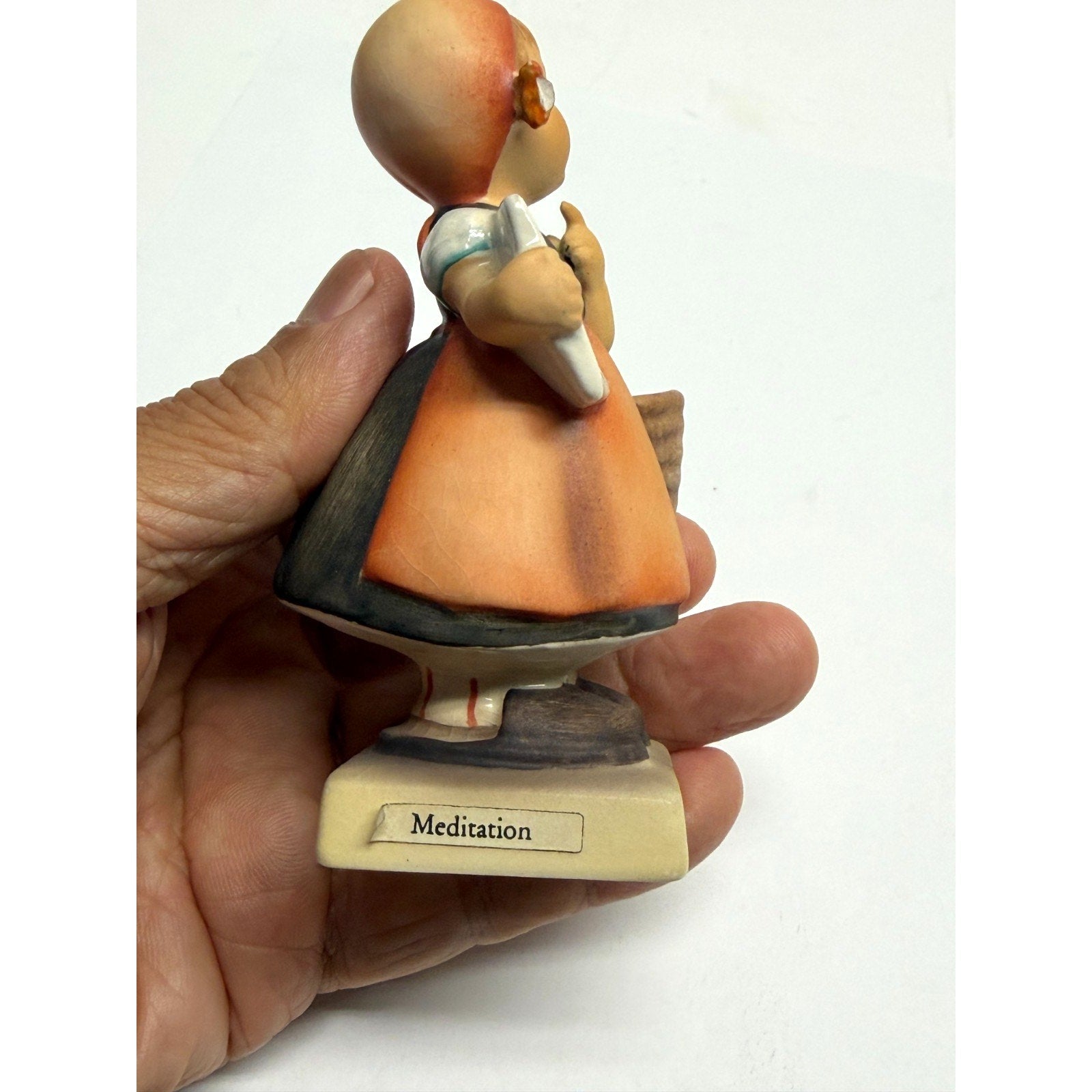 Vintage M.I. Hummel Goebel Meditation #13/0 TMK6 Girl Figurine