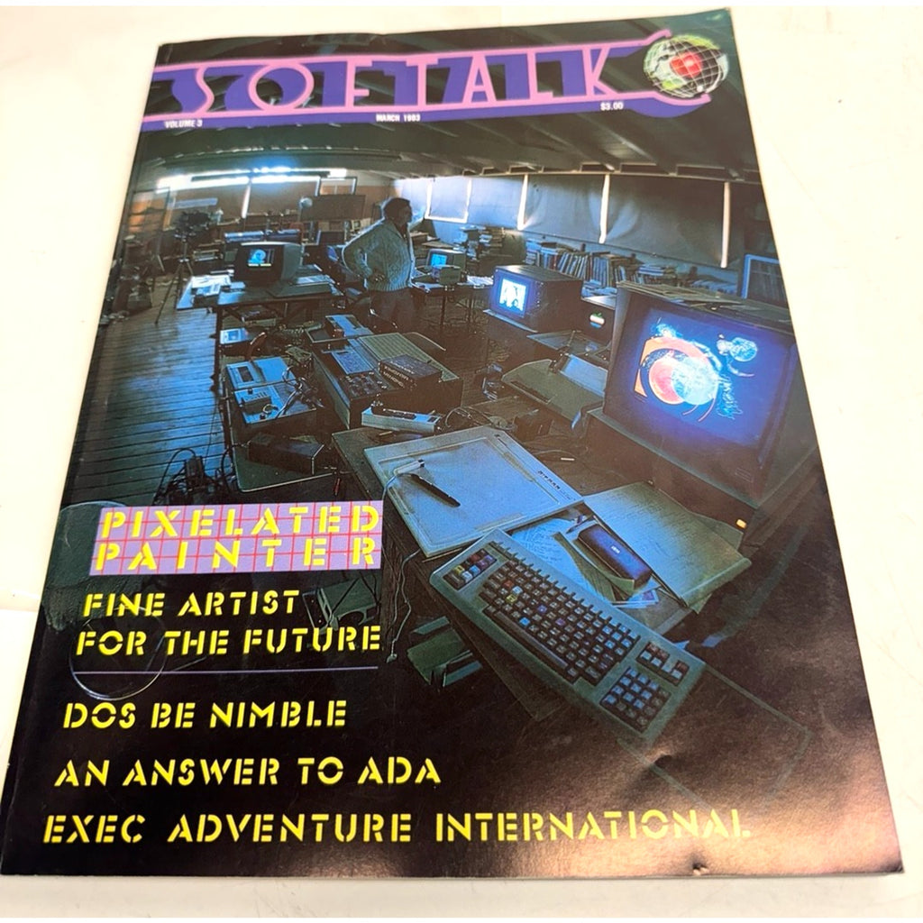 Vintage Softalk Magazine, March 1983, for Apple II II+ IIe IIc IIgs