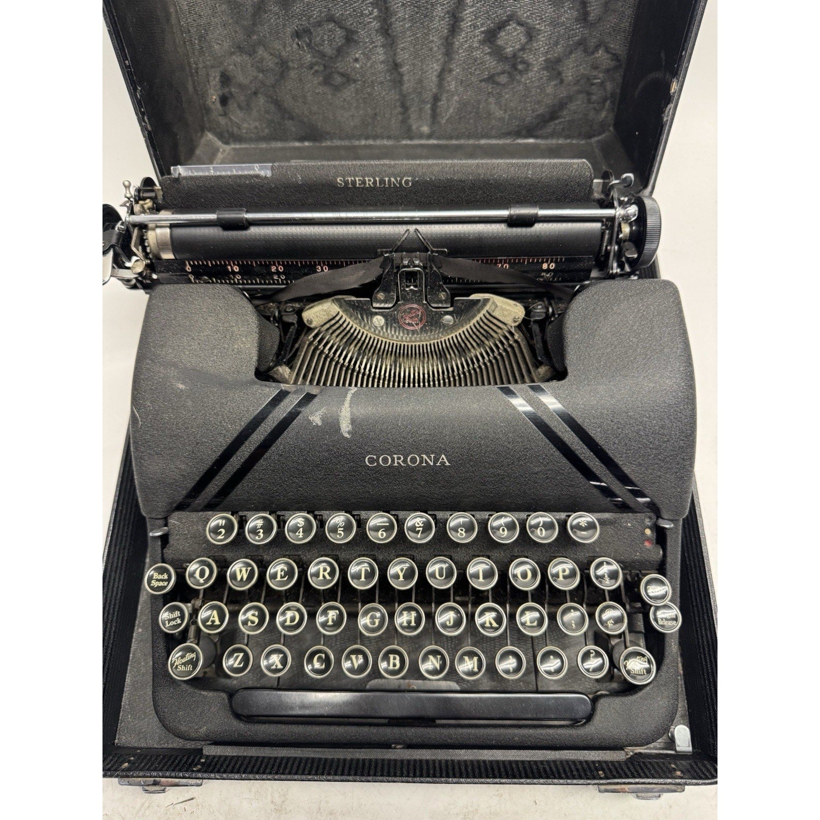 Vintage 1949 Smith-Corona Sterling Functional Typewriter