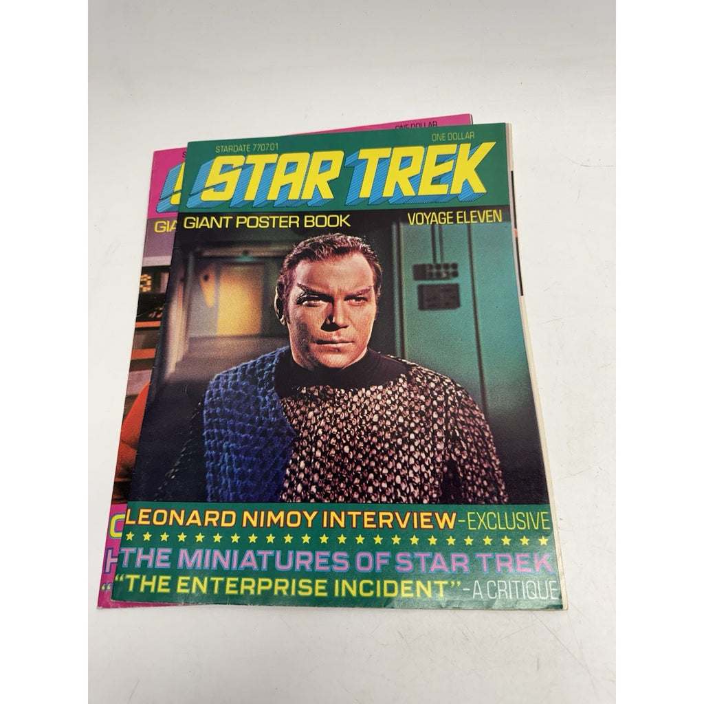 VINTAGE Lot of 11 Star Trek Giant Poster Book Voyages Poster Books