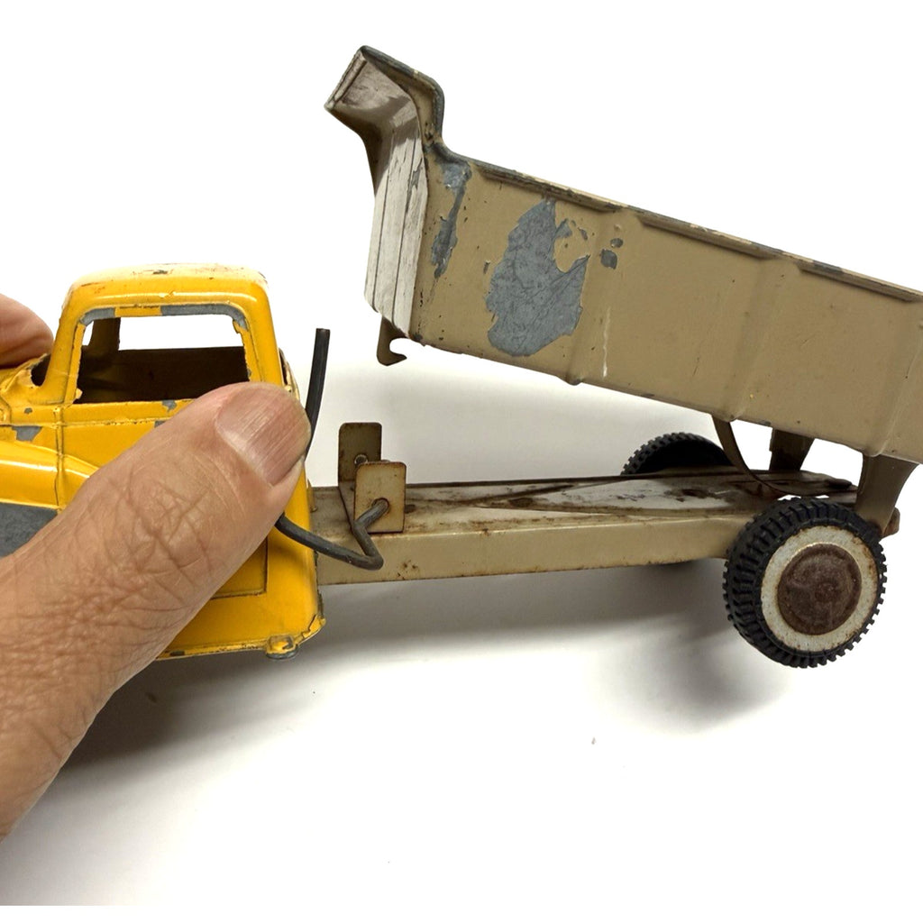 Vintage 1950s Buddy L Sand & Stone Dump Truck Pressed Steel