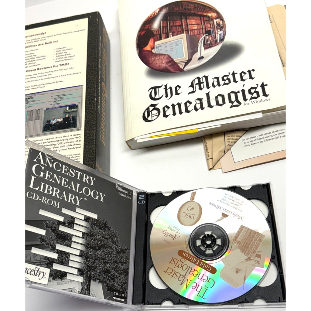 Vintage The Master Genealogist Gold Edition CD with Manuals