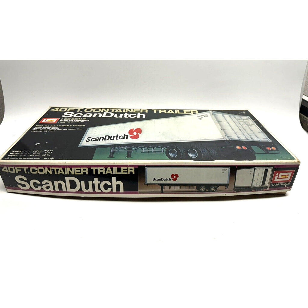 Vintage NEW OPEN BOX IMAI 1/28 Scale Model Kit Tractor Trailer ScanDutch