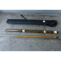 Vintage Blue Diamond Cue 2 Piece Pool Stick With Case
