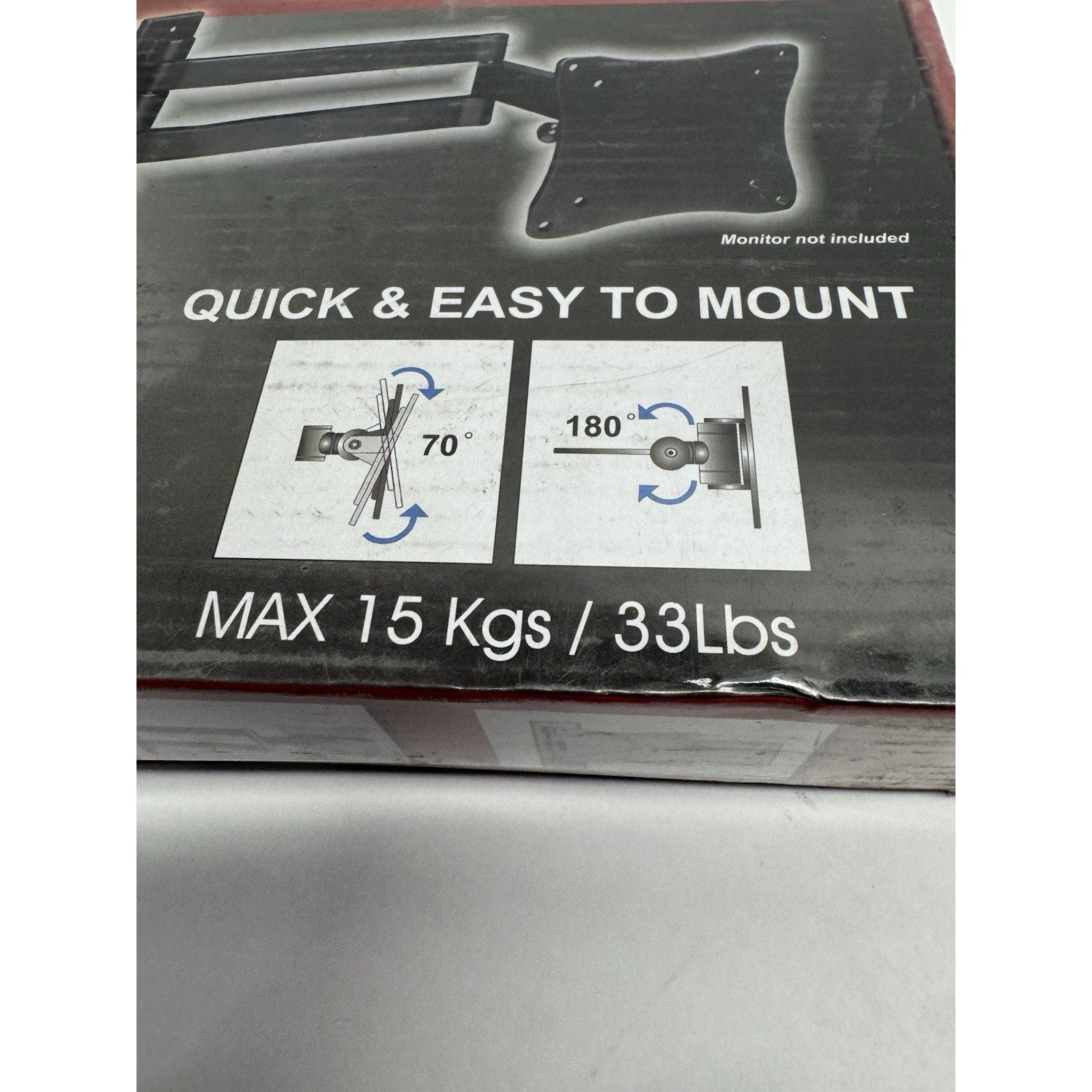 FACTORY SEAL VideoSecu Flat Panel Swing Arm Adjustable Mount Max 15 Kgs / 33 Lbs