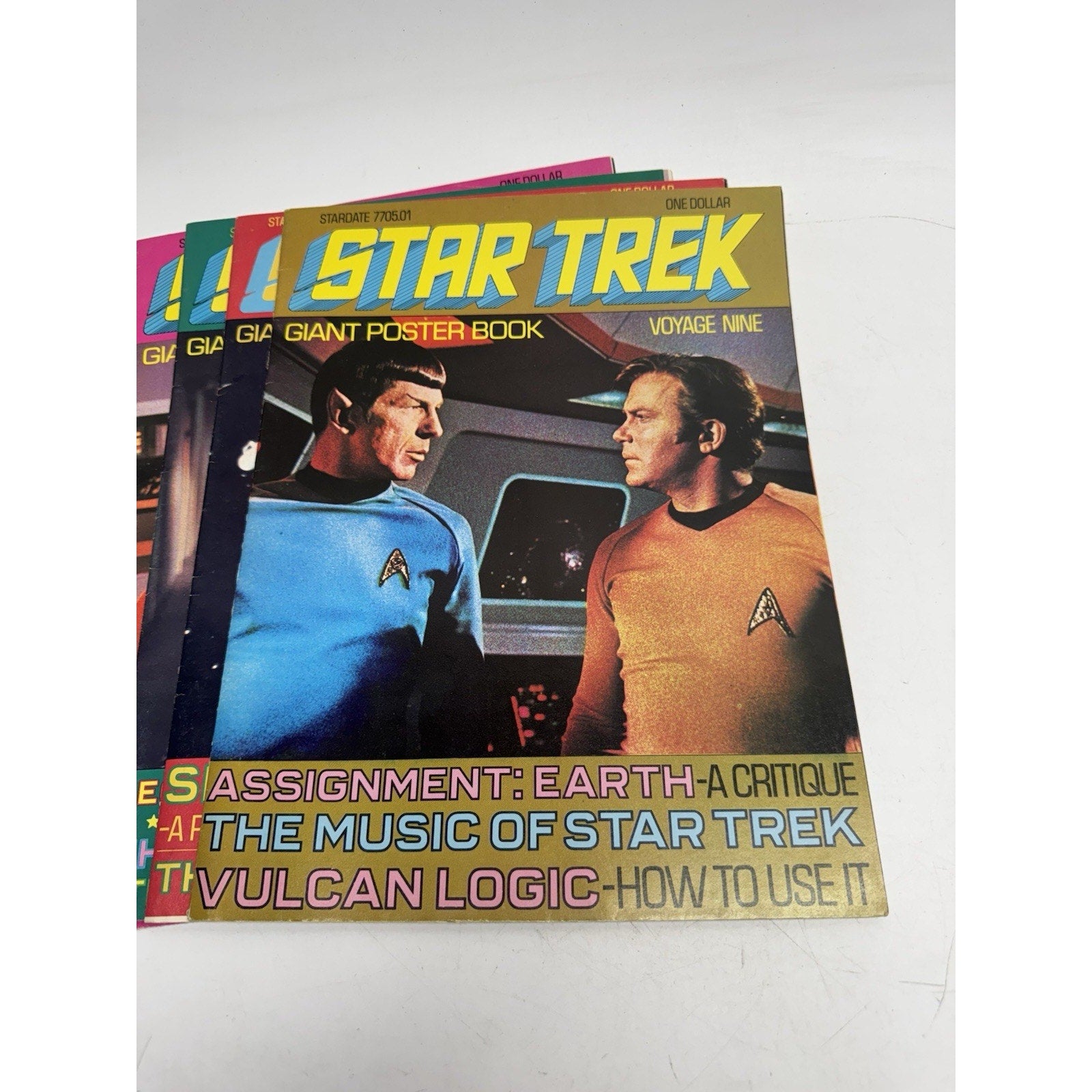 VINTAGE Lot of 11 Star Trek Giant Poster Book Voyages Poster Books