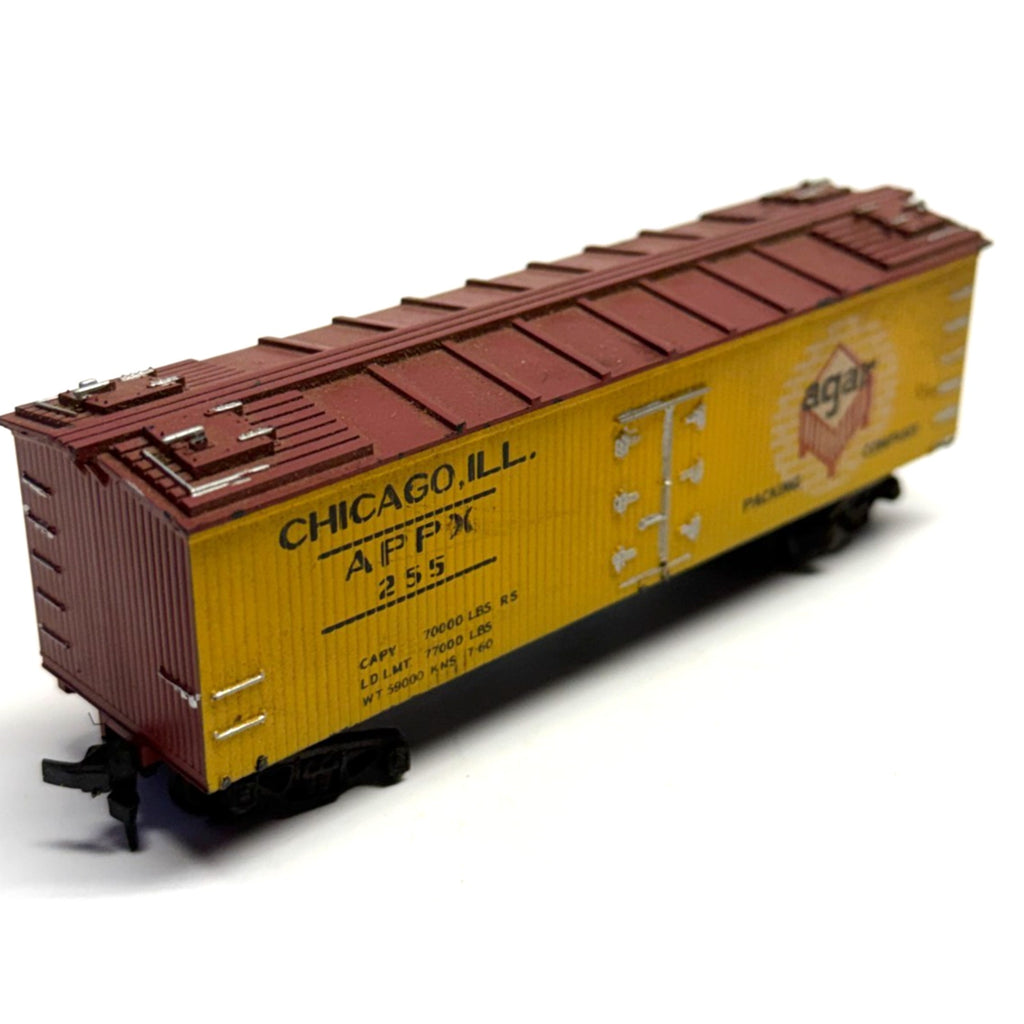 Vintage Athearn HO Agar Packing Company APPX Steel Reefer Car #255