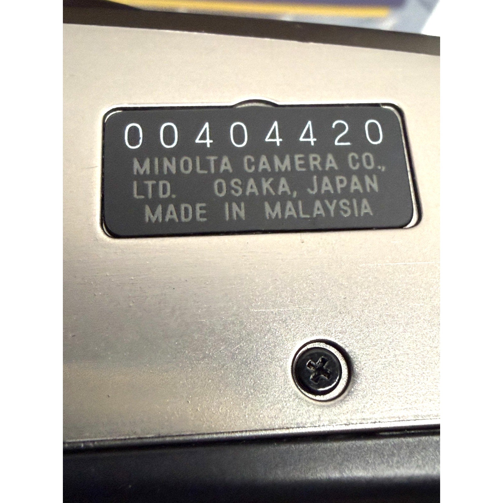 Vintage Minolta Freedom Super Action Zoom Date 35mm film camera - Untested