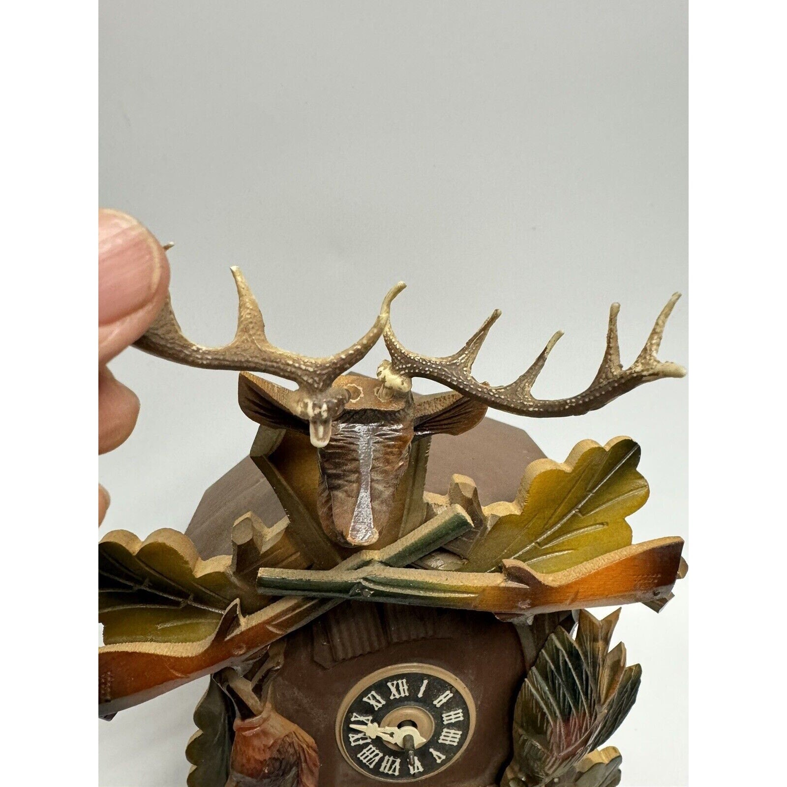 Vintage Cuendet Musical Swiss Chalet Cuckoo Clock Hunting Danube UNTESTED