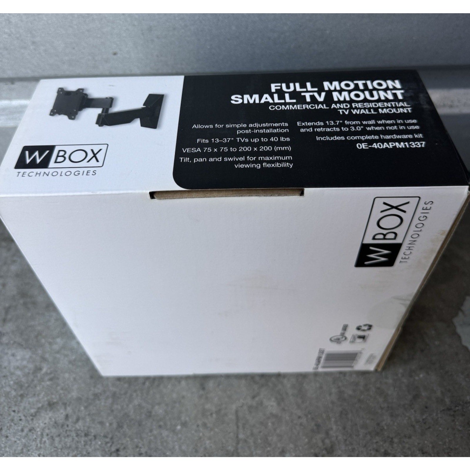 SEALED W-Box 0E-80AM3763 Full Motion Medium TV Wall Mount Fits 37-63" TV [CTSA]