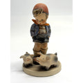 Vintage Goebel Hummel Farm Boy Pigs Figurine #56 1950's 5.75"