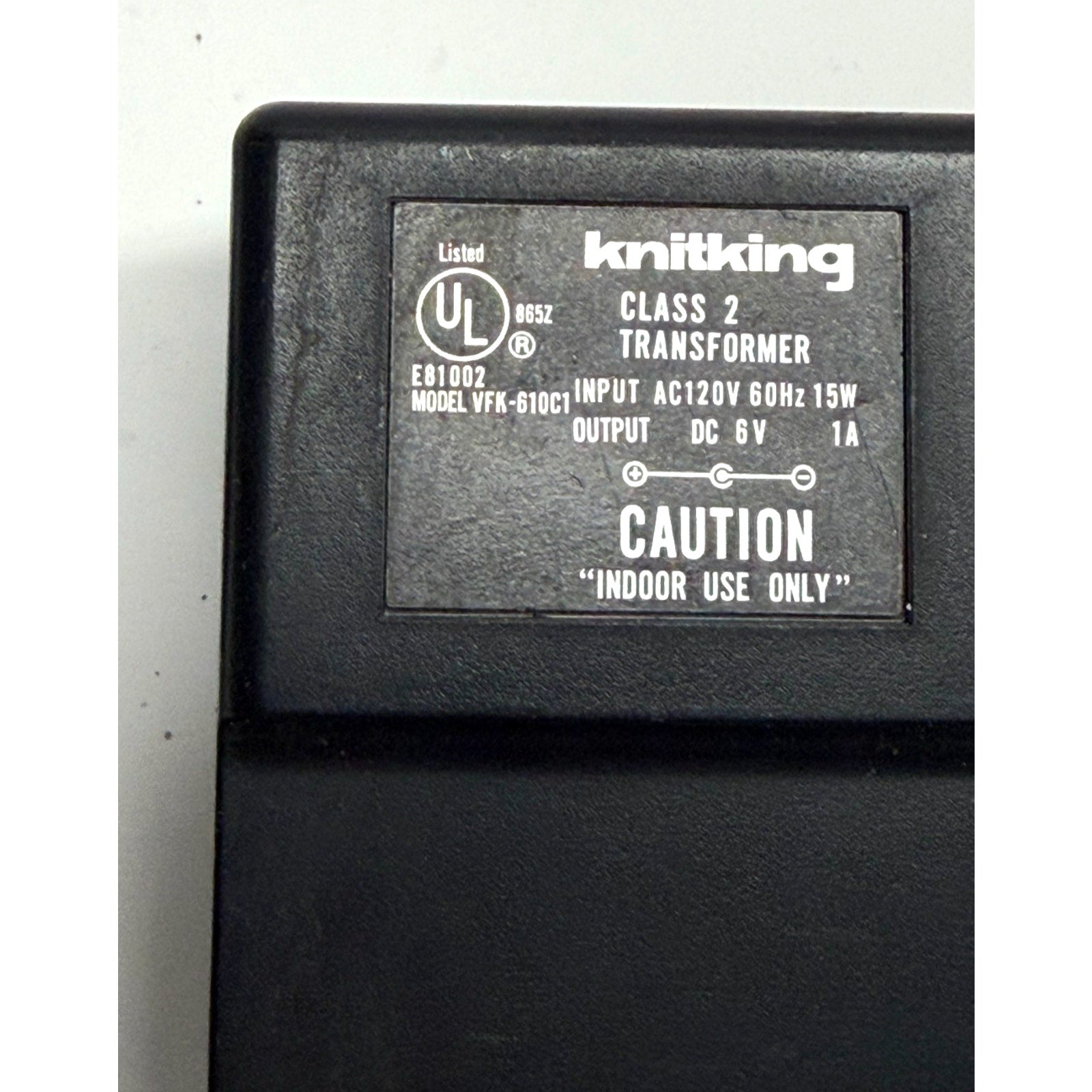 Knitking Class 2 Transformer (Model VFK-610C1) Made in Japan