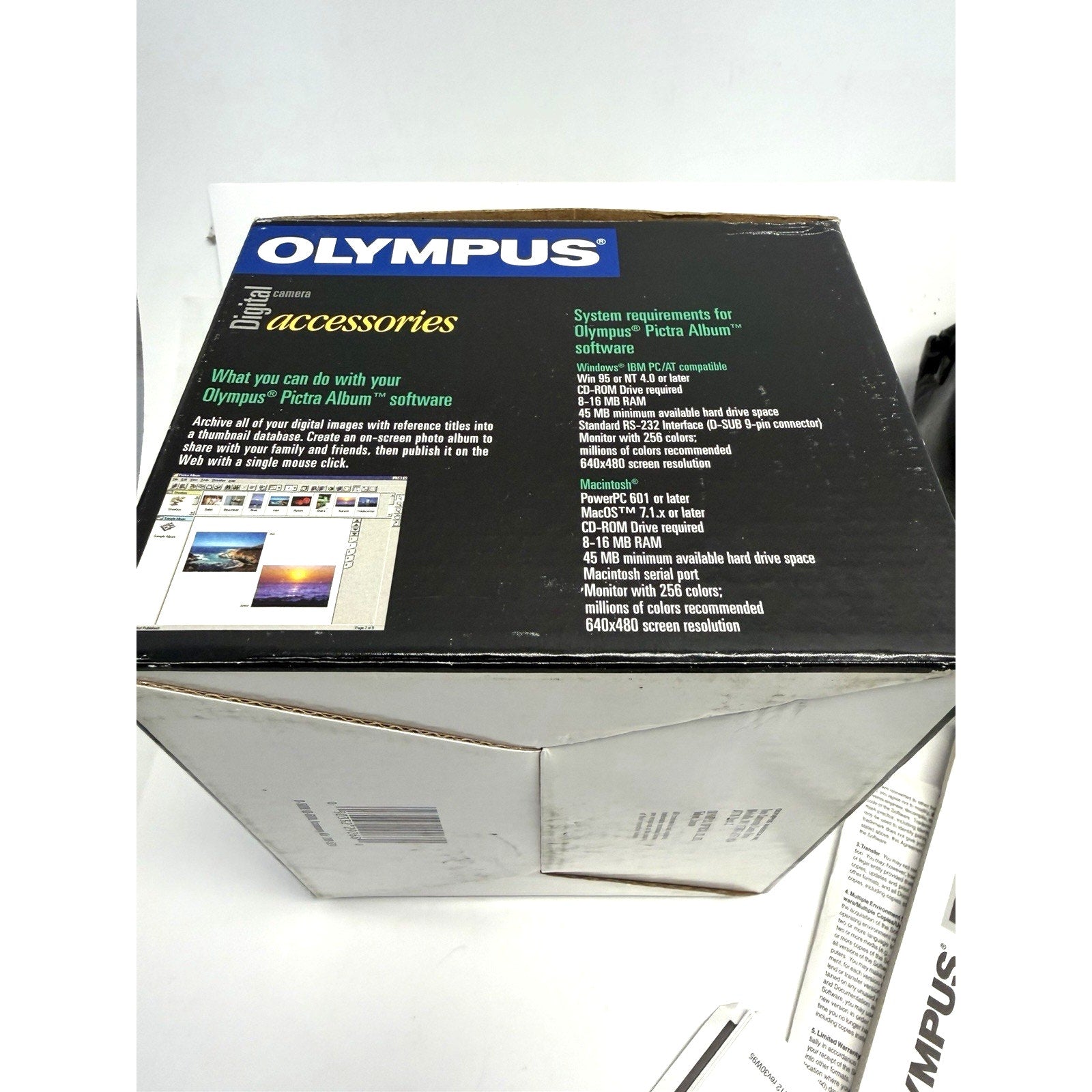 VINTAGE NOS Olympus D-500L Digital Camera & Accessries & Original Box JAPAN