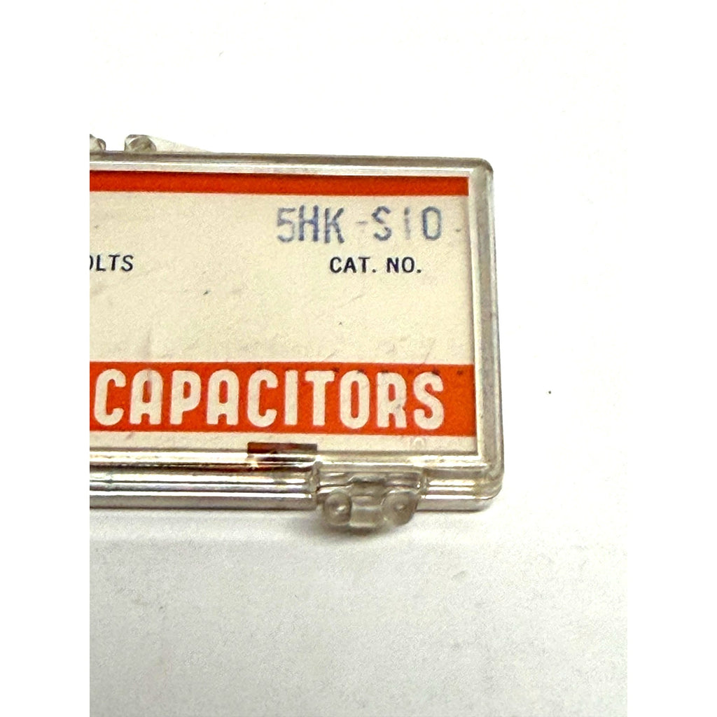 Vtg 5pc NOS Sprague 5HK-S10 .01uF 1000V 1kV Ceramic Disc Capacitors HYK Z5U