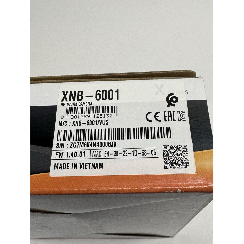 SEALED NEW HANWHA WISENET X SERIES XNB-6001 XNB-H6240A NETWORK CAMERA