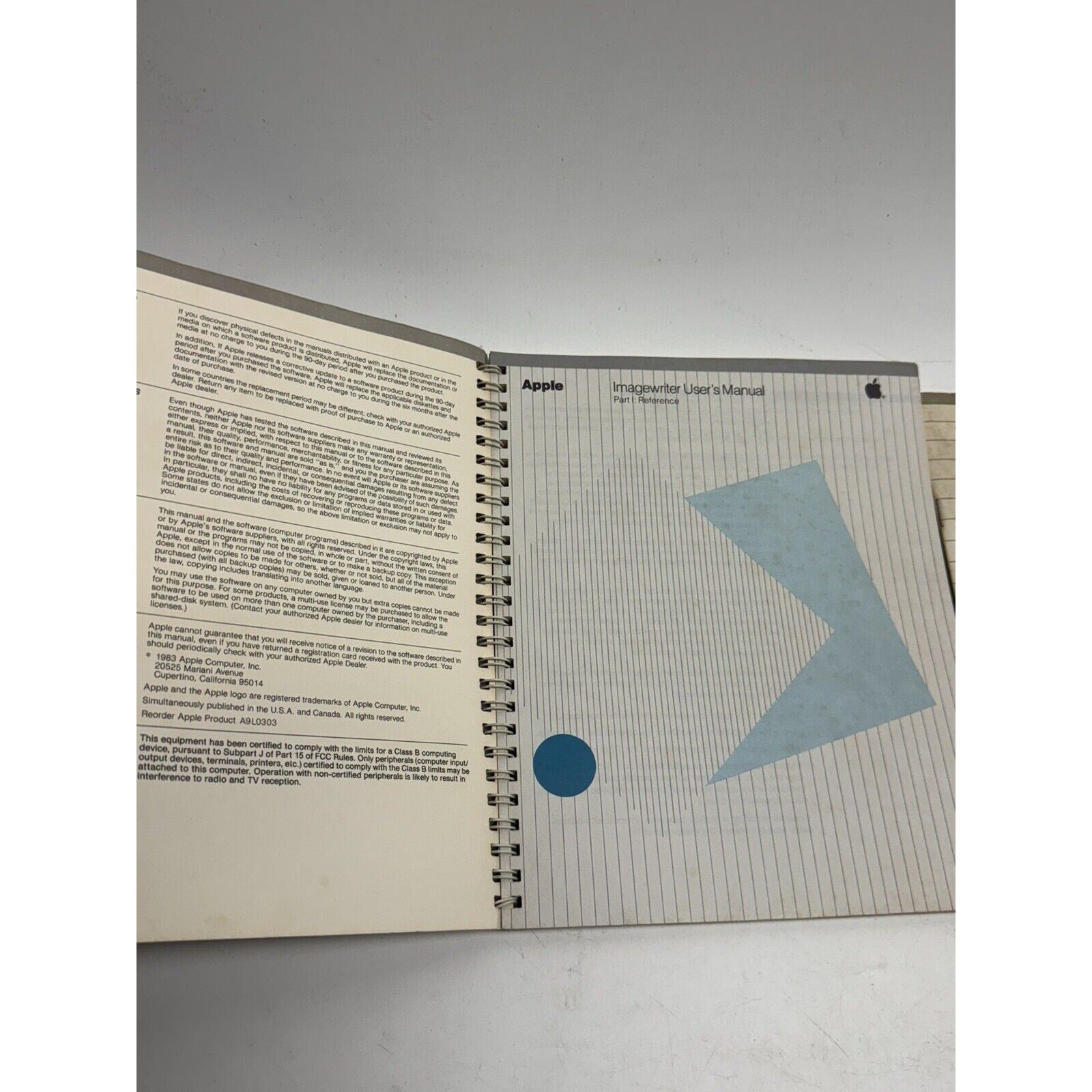Vintage Apple ImageWriter Printer User’s Manual Reference & Guide Part I & II